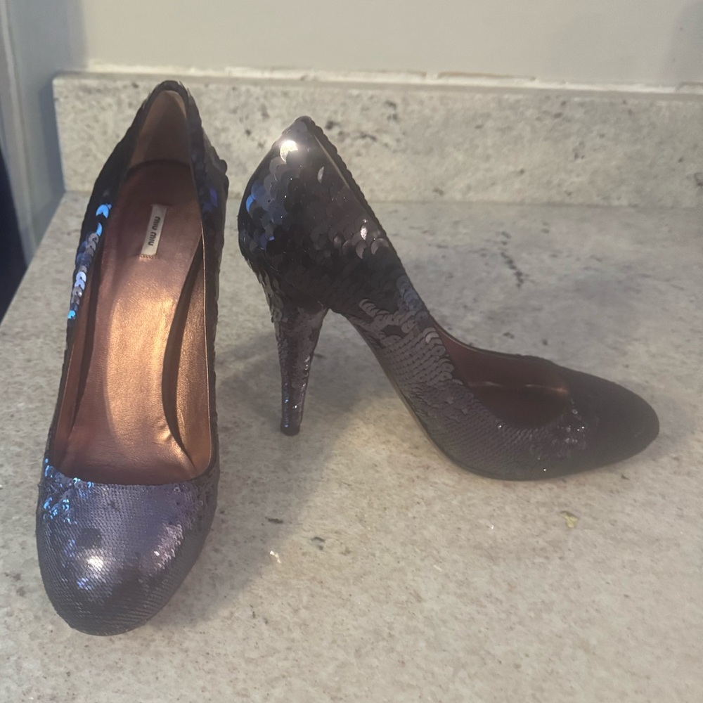 Miu Miu Sequin Pumps Size 41 - Picture 11 of 11